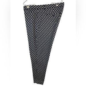 GAP Slim City Blue and White Geometric Casual Pants Women’s Size 18R